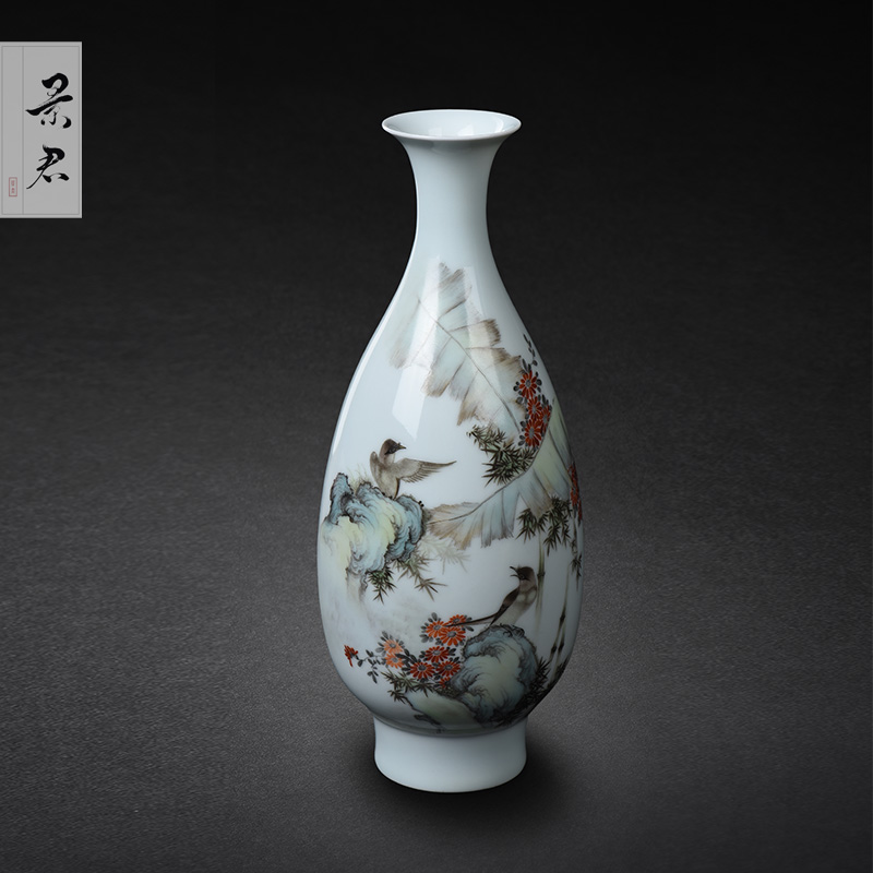 Jingdezhen hand - made master new see goddess of mercy bottle porcelain vase furnishing articles sitting room adornment flower arranging ceramic flower vases