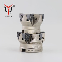 Fast forward feed cutter head 90 degree with WNMU080608 blade MFWN double sided hexagonal plane milling cutter disc heavy cutting