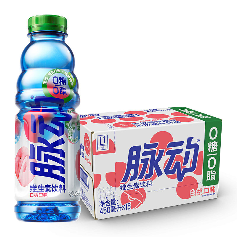 【猫超】脉动白桃口味450ml*30瓶(热品库)