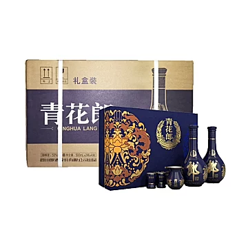 郎酒青花郎4个礼盒500ml*8[500元优惠券]-寻折猪