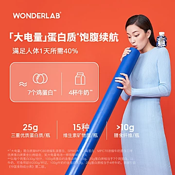 WonderLab小胖瓶代餐奶昔75g×36瓶[50元优惠券]-寻折猪