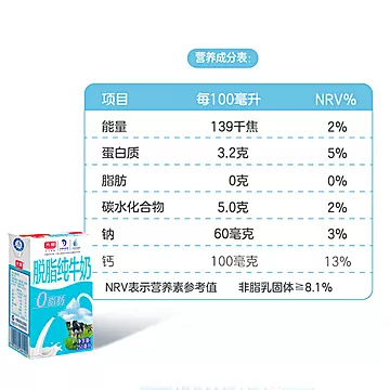 光明脱脂纯牛奶250ml*24盒0脂肪整箱装营养[2元优惠券]-寻折猪