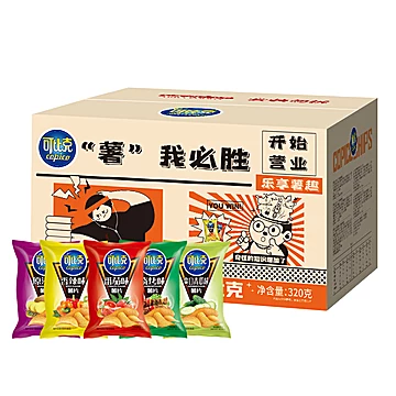 可比克休闲零食精美礼盒32g*10袋[10元优惠券]-寻折猪