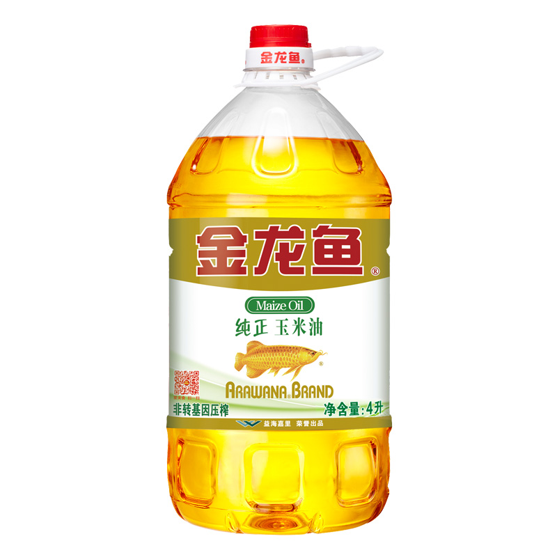 金龙鱼。Maize Oil纯正玉米油A ARAWANA BRAND非转基因压榨一净含量:4升∠益海嘉里菜誉出品-推好价 | 品质生活 精选好价