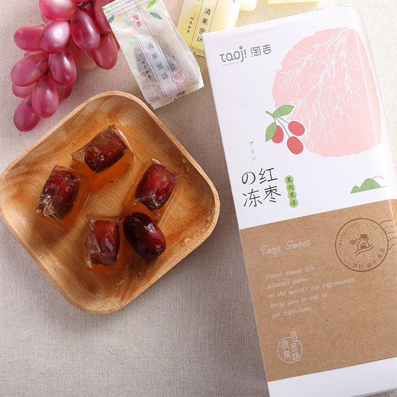 【天猫超市】淘吉红枣果肉果冻