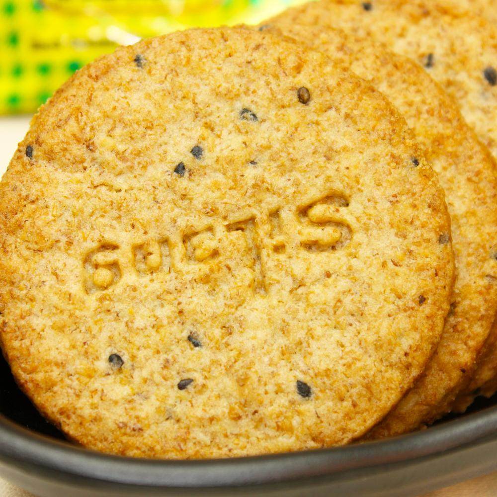 【天猫超市】思朗纤麸黑麻消化饼干456g 膳食纤维粗粮饼干 零食