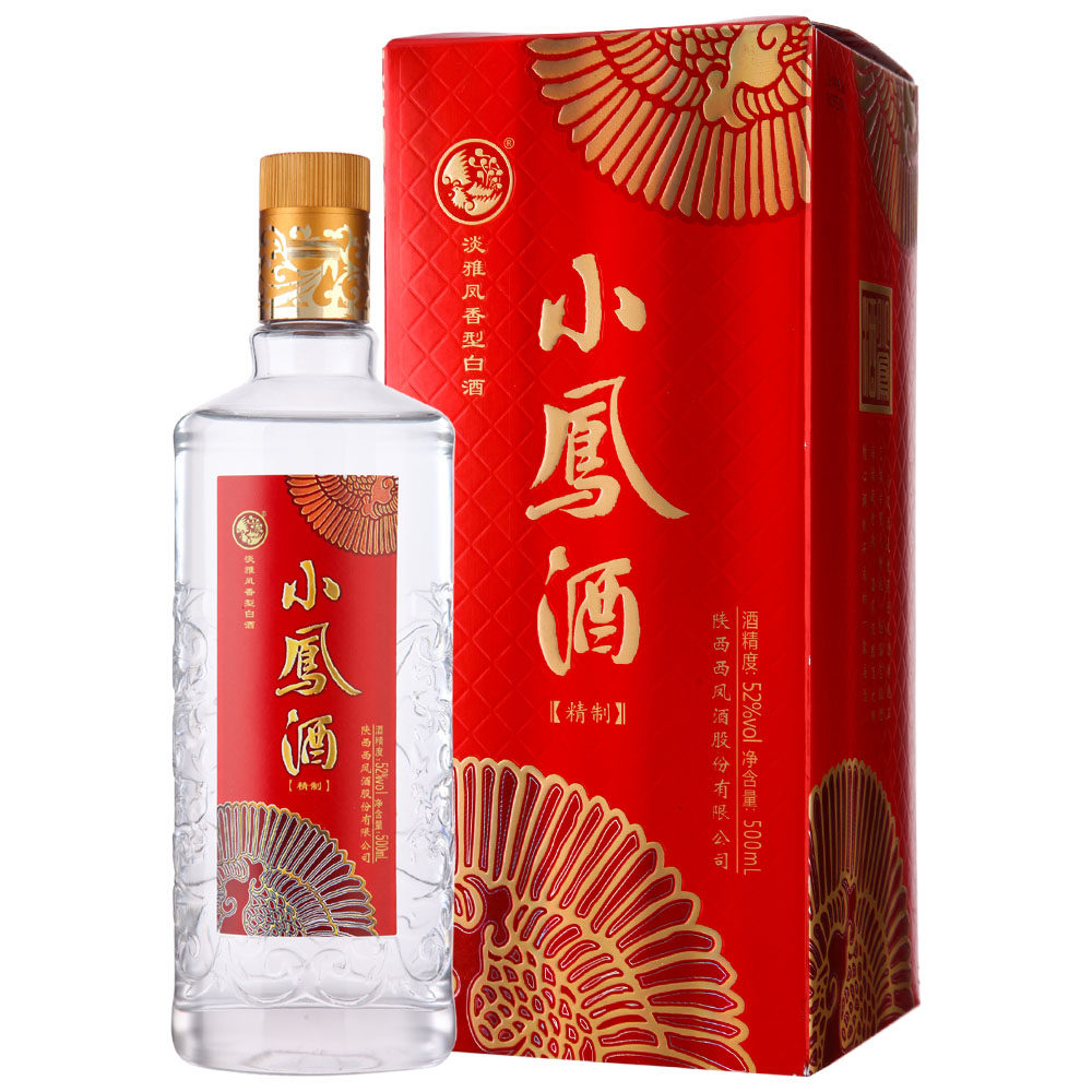 【天猫超市】西凤酒 小凤酒精制 淡雅凤香型白酒 52度 500ml/瓶