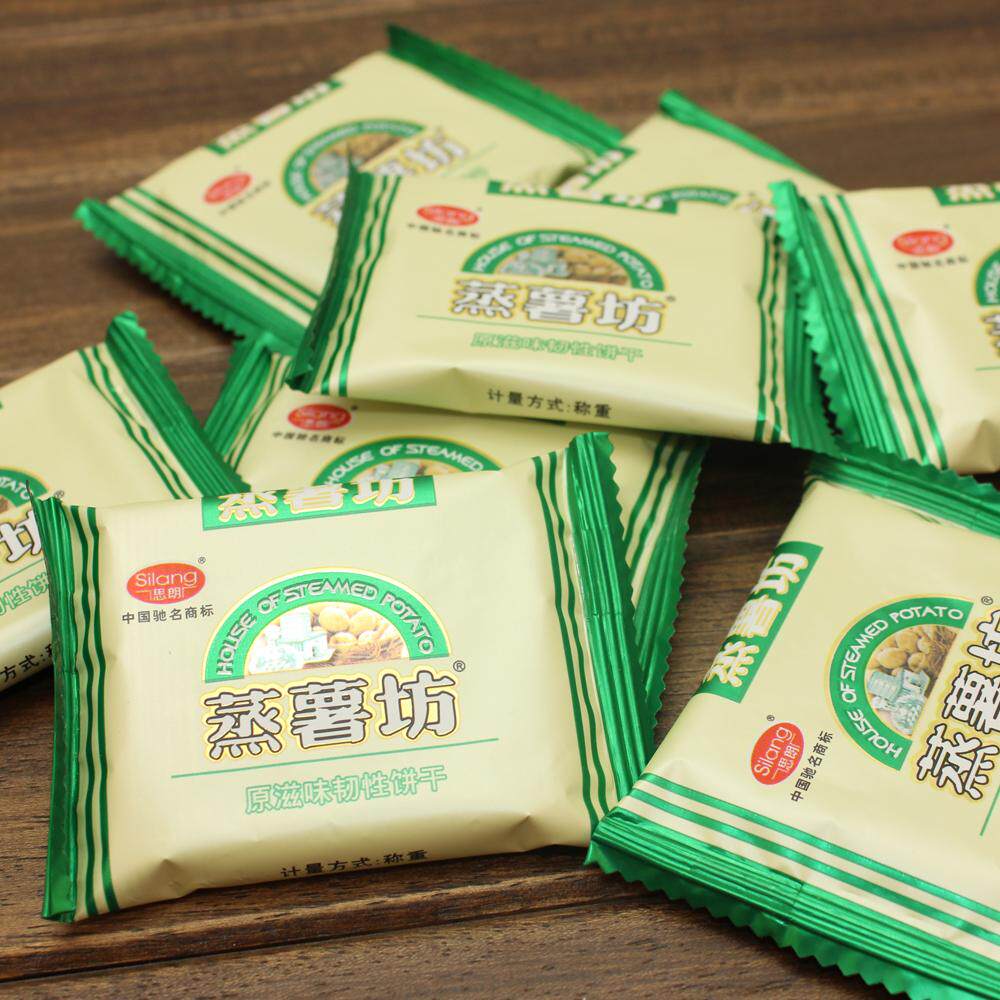 【天猫超市】思朗蒸薯坊原滋味韧性饼干238g 原味薄脆饼 休闲零食