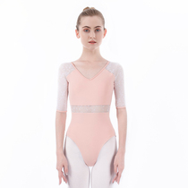 Red Rain Ballet Based on professional practice The female dance suit Gymnastics Body Suit Yoga Even Body Suit Online Art