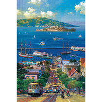 Wooden Puzzle 1000 cartoon anime toy landscape San Francisco tram adult children puzzle gift