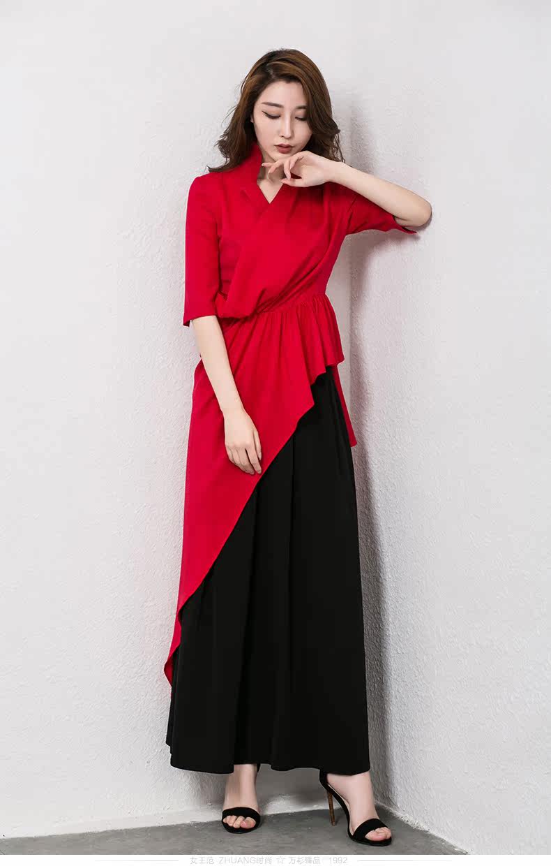 秋季新款半身裙女黑色百褶长裙时尚气质优雅简约女装度假a字裙子