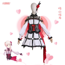 Print Hearts World Program First Sound Future Xiaoshan Rui Shiyuzaki Ensemble Name MEIKO True Winter Cos Clothing Exotic Dress