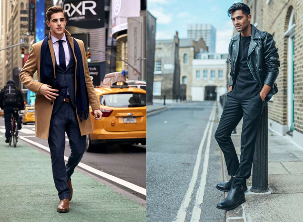 再加上贴合小腿的靴筒宽度,只要你穿上的西裤是切尔西靴同色系,让