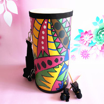 Orff percussion instrument cowhide drum childrens tambourine flower Kangjia drum flower drum childrens drum drum drum