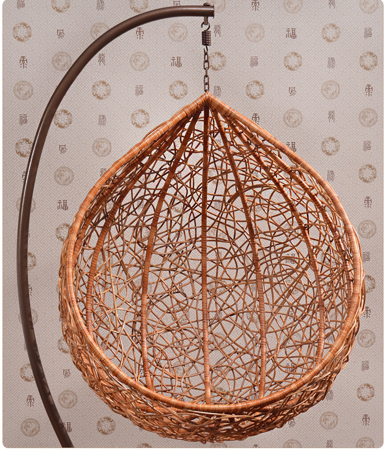 室内秋千粗藤吊篮椅 藤编吊篮 宿舍鸟巢吊