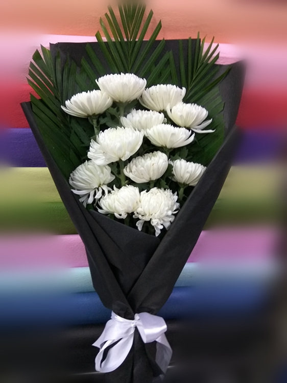 成都同城鲜花速递实体店菊花葬礼扫墓丧事追悼会花篮龙泉新都双流