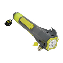 Multifunctional flashlight Outdoor lighting Rechargeable strong light Household super bright hand magnet broken window promotion