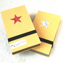 Trinity Yasaka fashion and environmental protection manual Retro hard shell kraft paper Blank paper five-star binding book