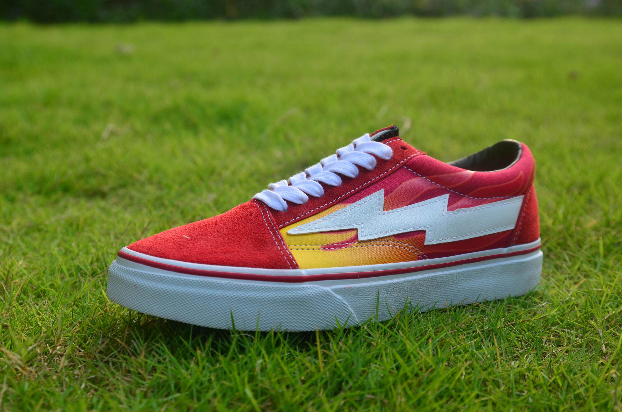 revenge x storm复仇风暴 闪电板鞋情侣帆布鞋低帮滑板鞋男潮鞋女