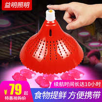 Led raw fresh light charging pork fruit cooked food halogen vegetable mall night market stall applicable lighting blackout emergency light