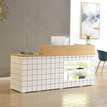 ins Nordic cashier Simple modern clothing store Small milk tea dessert shop Bar table Front desk Reception desk