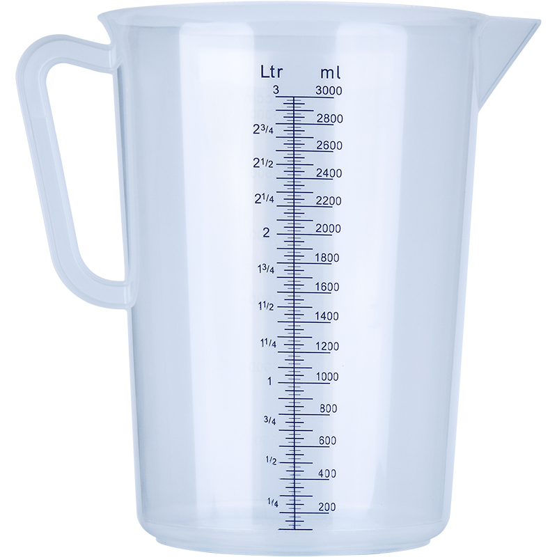 thiened pp measuring cup with scale kitchen baking household  grade measuring cylinder standard small size milk tea shop equipment set