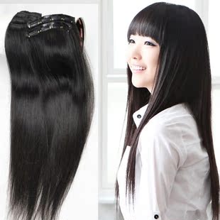 真发发片加厚接发片隐形无痕接发真发片真头发刘海假发片女长直发