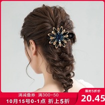 Hairclip Womens Simple Head hairclip Headwear Back Head Elegant Hair Arteer Grab Clip Temperament Hair Card floral headdress Card