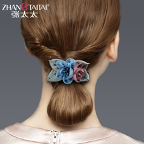 Zhang Tairen red hair artifact pan head styling device Korean stewardess fluffy ball head lazy simple head jewelry
