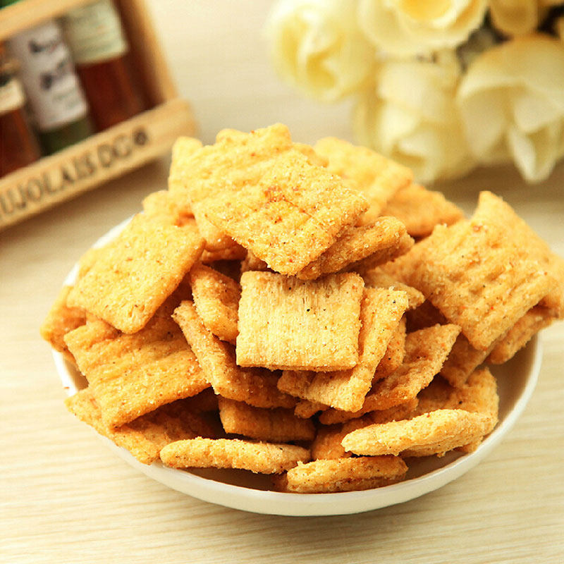 琥珀竹炭锅巴100g 80后怀旧小零食旅游必备小米锅巴麻辣15包包邮