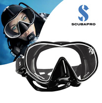 SCUBAPRO Solo Frameless Single Sided Mirror Semi-Dry Full Dry Respirator Panoramic Low Capacity HD Tempered Glass