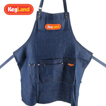 Craft home brew beer simple denim embroidered apron accessories KL13796 KegLand