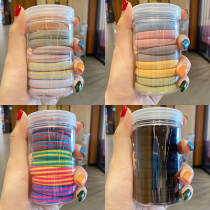 Candy color childrens rubber band does not hurt hair girl head rope color Korean Hairband thick tie hair rubber band headwear