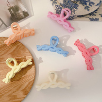 Candy color shark clip large head hairclip headgear hairclip pin female autumn and winter hair card back of the Head Ball head grab clip summer