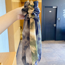 Korea ins wind ribbon headrope 2021 new hair band female tie hair headwear simple temperament pony tail Hairband