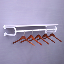 Wrought iron clothing store wall shelf side hanging hanger childrens clothing store wall-mounted band hanger womens clothing store display rack