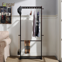 Fengze Simple modern hanger Floor-to-ceiling solid wood simple bedroom living room coat rack FZ-927