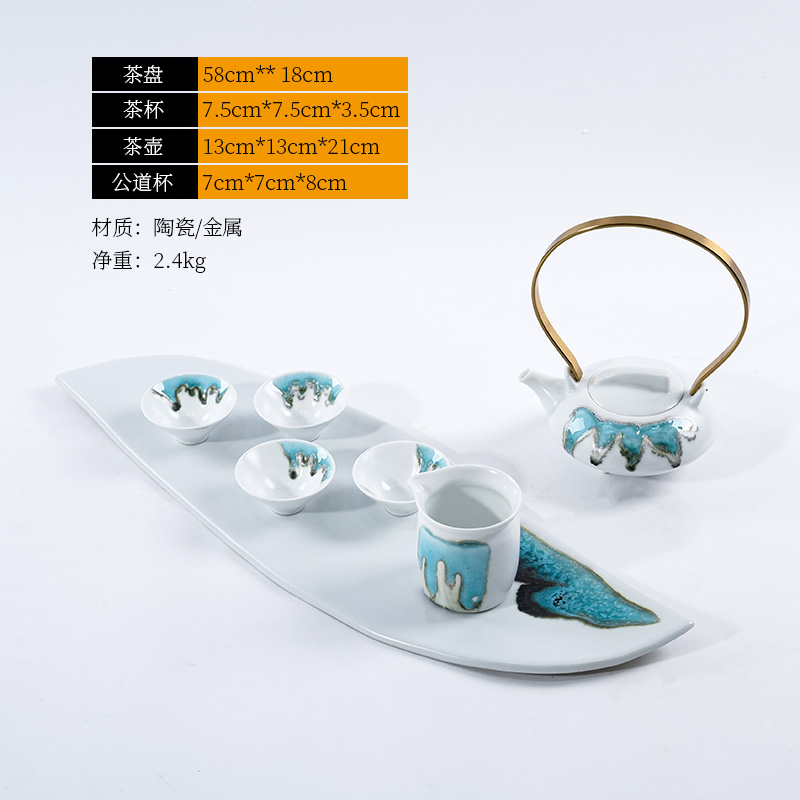 New Chinese style example room teahouse study desktop furnishing articles creative ceramic soft outfit I and contracted sitting room tea set