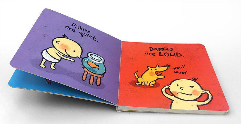 英文原版 quiet loud安静喧闹 i幼儿启蒙纸板书绘本board books培养