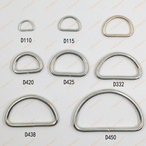 diy package accessories antique copper silver D buckle half round buckle D ring bag link ring buckle D buckle factory