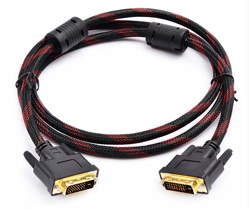 包邮dvi线241高清线dviid显卡视频连接线电脑显示器工程线深蓝电脑