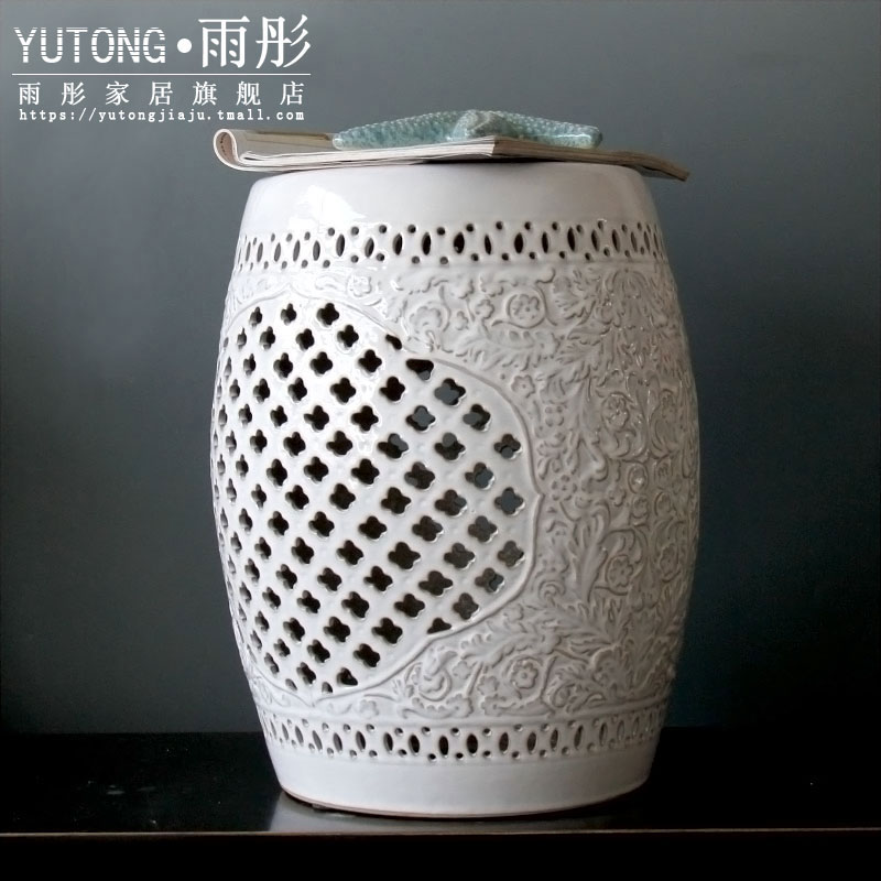 Bai Seyun hollow drum who blue who contracted household vogue style ceramic who household act the role ofing is tasted