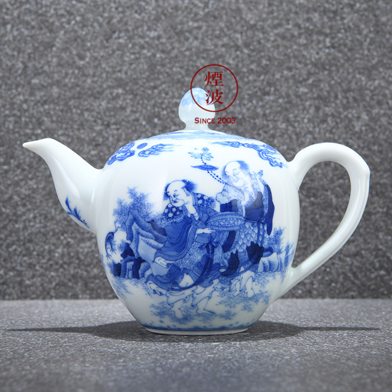 Jingdezhen ancient jun made the anakims; Roll lesser RuanDingRong autumn cloud to city lesser CiHu teapot