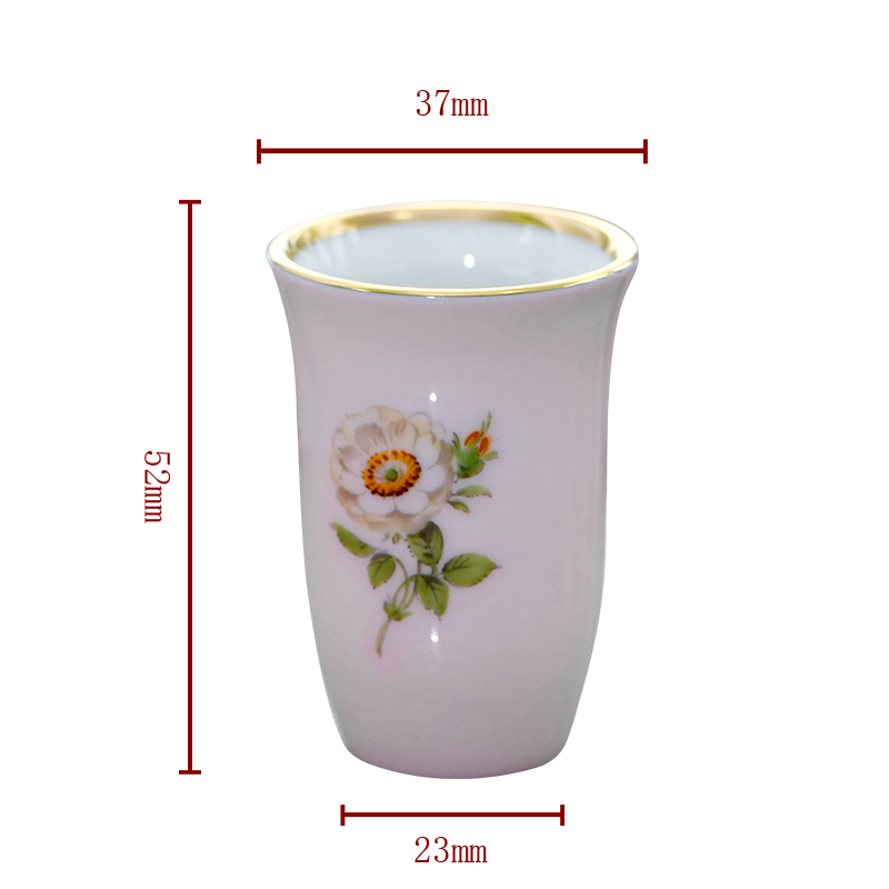 German MEISSEN porcelain mason see colour white floret fragrance - smelling cup series naturalistic painting of flowers and cups