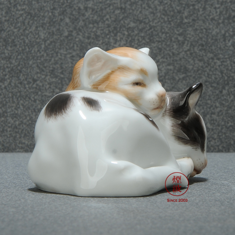 German mason animal MEISSEN porcelain porcelain plastic made flower cat handicraft furnishing articles that occupy the home act the role ofing is tasted