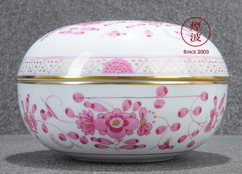 Germany mason MEISSEN porcelain new clipping India flowers decorative candy box POTS store content box