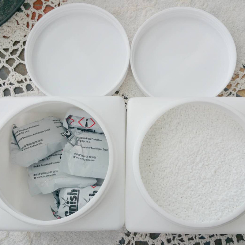 best choice powder storage box 500ml white small square box plastic box citric acid washing powder replacement box