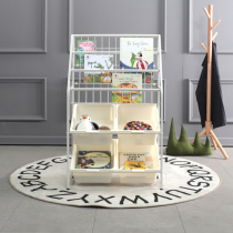 Childrens toy storage rack Kindergarten baby multi-layer toy classification shelf Household storage finishing cabinet storage box