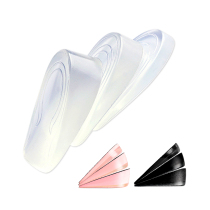 Inner height-increasing insole for men and women Transparent soft comfortable invisible height-increasing artifact Silicone heel pad Half pad height-increasing pad