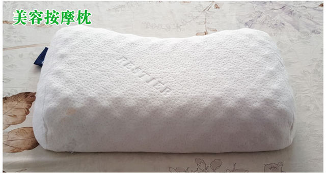 RESTIER/Leshuitian Thai latex pillow ຢາງພາລາທໍາມະຊາດ cervical pillow ຂອງແທ້ການເດີນທາງສູງແລະຕ່ໍາໝອນນວດ